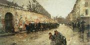 Childe Hassam Une averse, rue Bonaparte oil